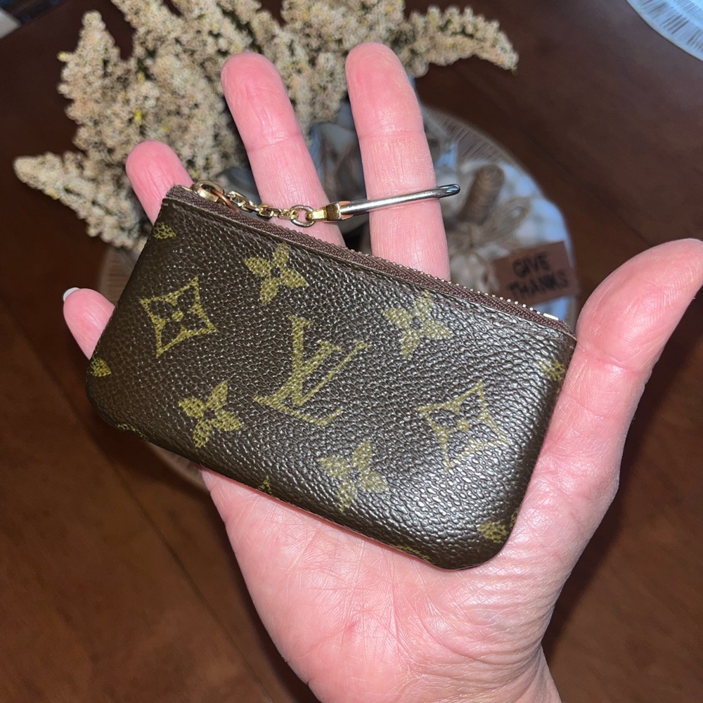 Louis Vuitton Damier Ebene Pochette Coin Purse.